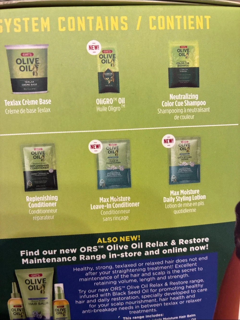 Olive Oil Texlax & Stretch Semi-Straightening System
